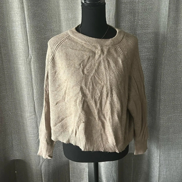 Light Brown Zara Knit Sweater - Picture 1 of 3